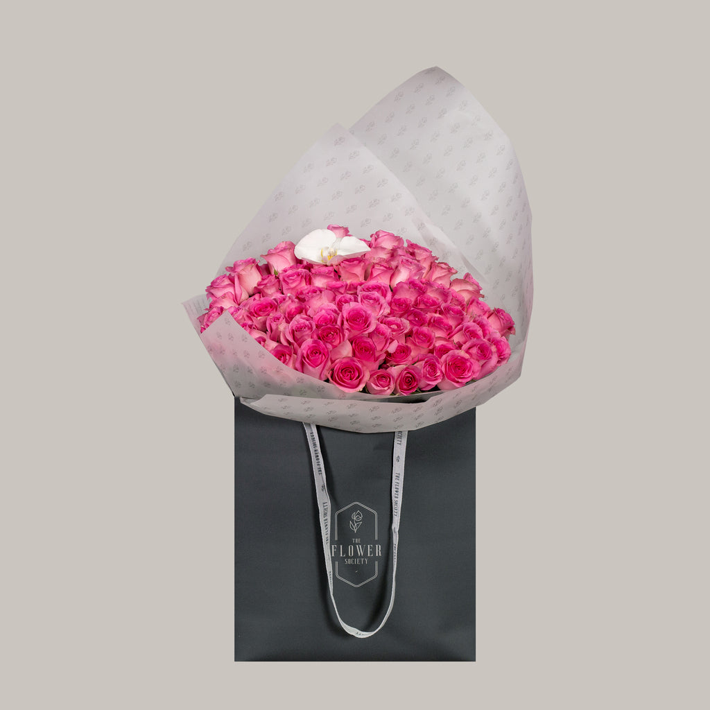 50 PINK ROSES BOUQUET