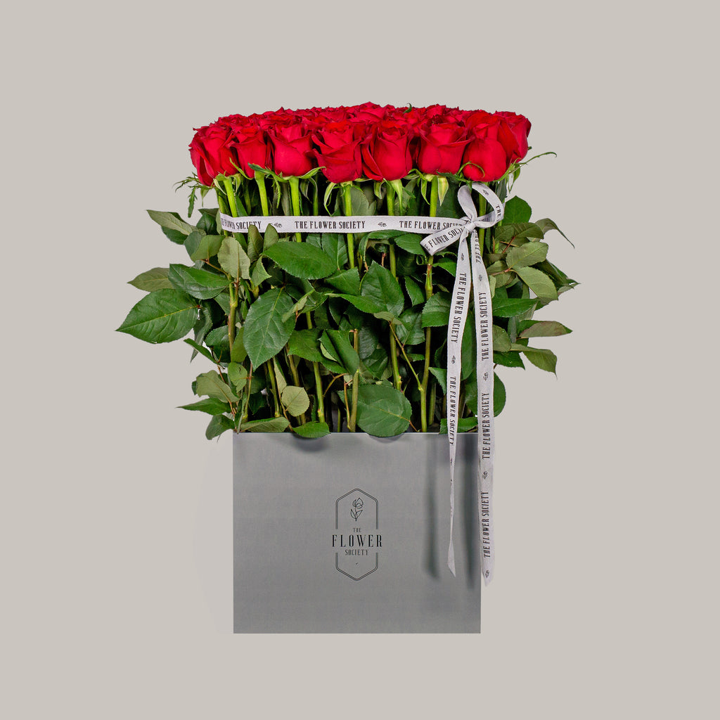 LA BOITE DE ROSES - 49 RED ROSES