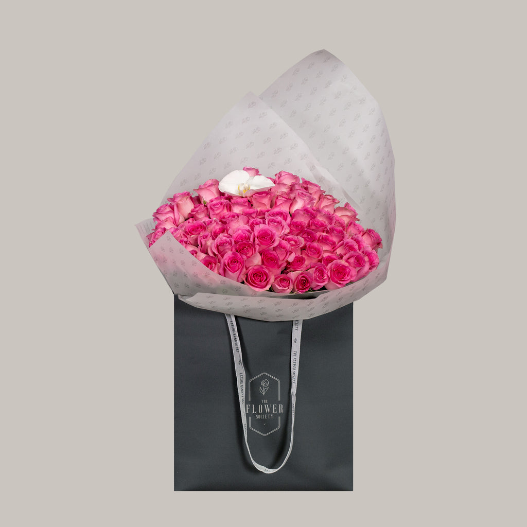 50 PINK ROSES BOUQUET
