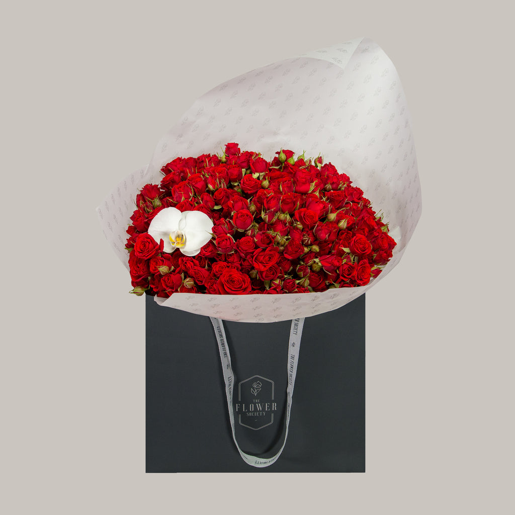 70 SPRAY RED ROSES BOUQUET