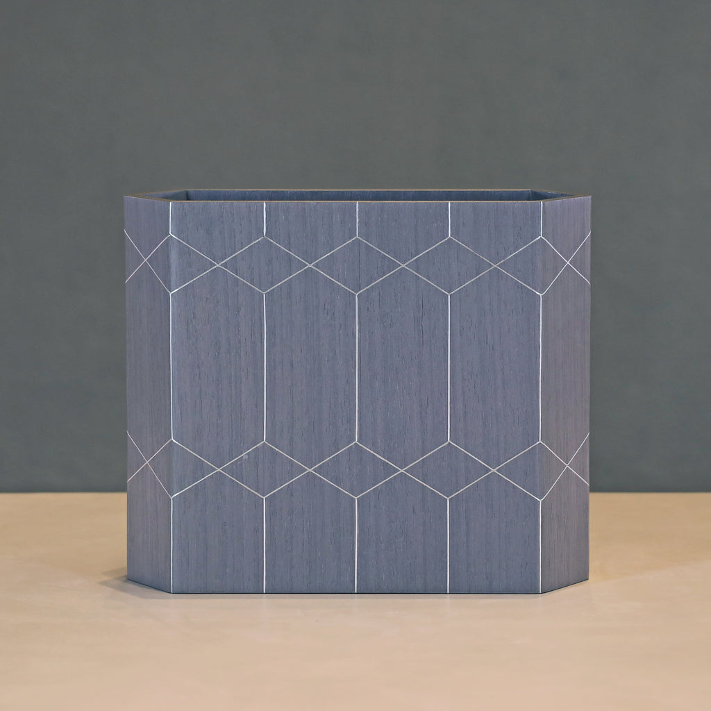 TFS GEOMETRIC GREY VASE (Short)